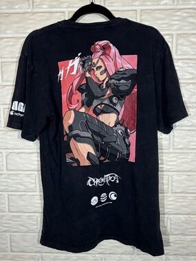Lady Gaga x Crunchyroll Chromatica Anime Graphic T Shirt M 2022 Rare